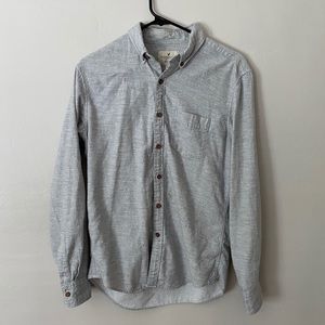 AE gray button down